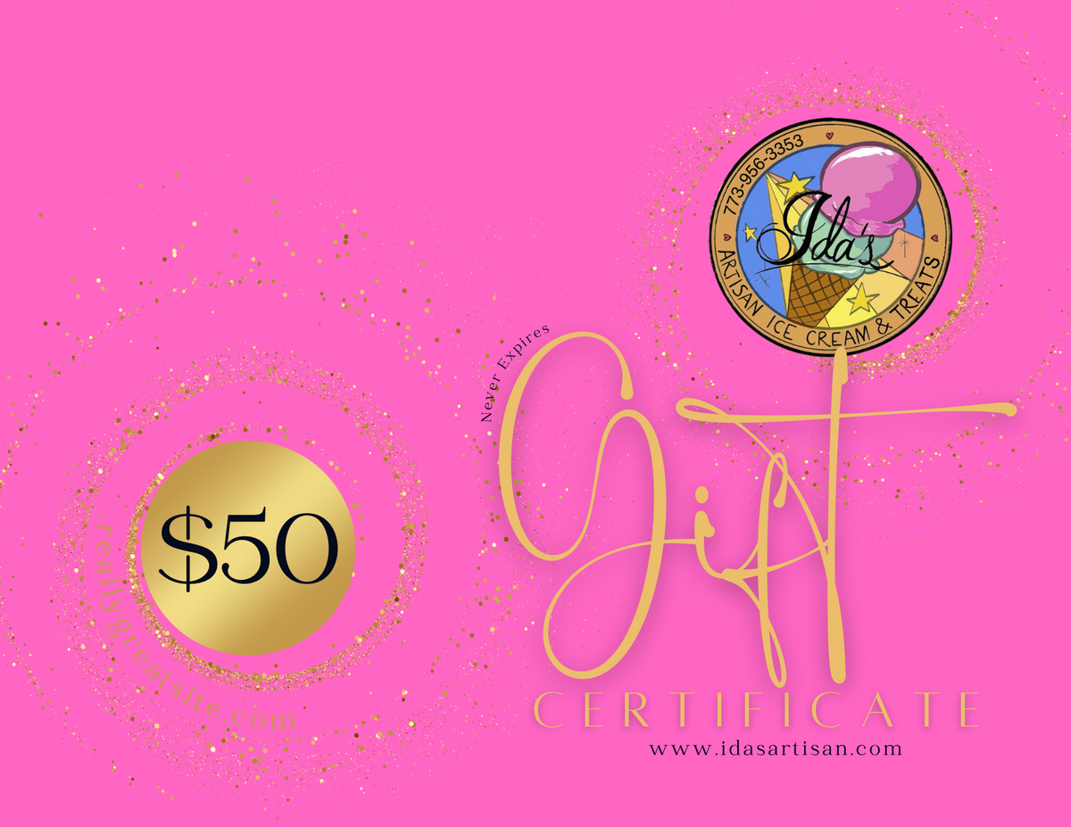 Ida's Artisan Ice Cream and Treats Gift Card – idasicecream