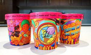 
            
                Load image into Gallery viewer, Ida&amp;#39;s artisan ice cream - peach cobbler flavor
            
        